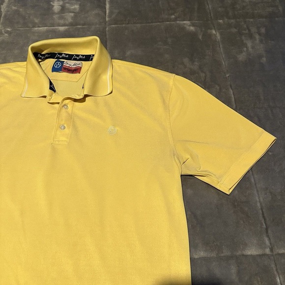 Wrangler George Strait Polo Shirt‎ Men's L Large Yellow Cowboy Rodeo - Picture 1 of 6